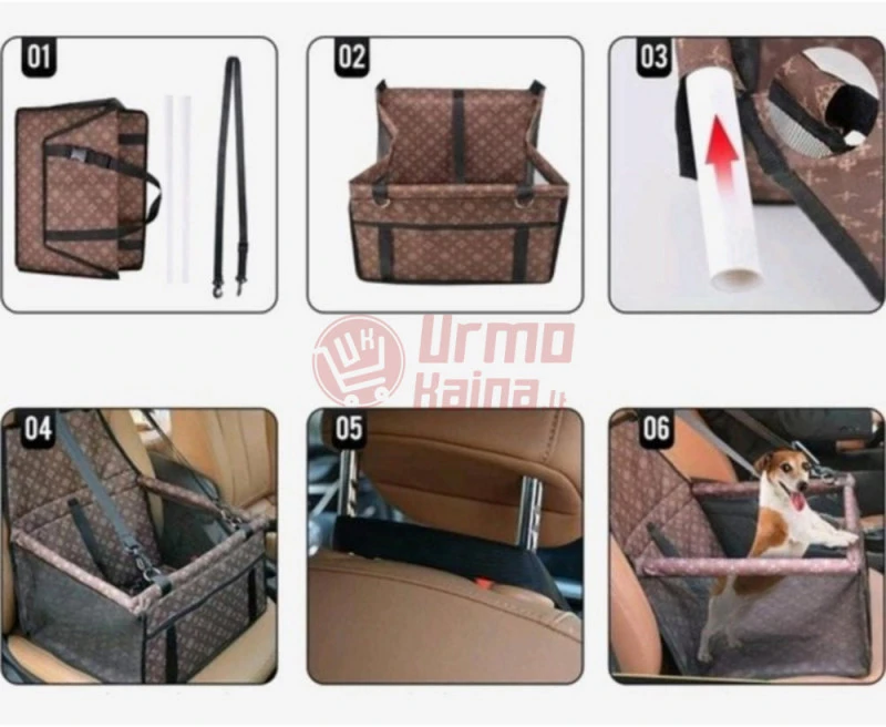 Automobilinis gyvūnų transportavimo krepšys IW02