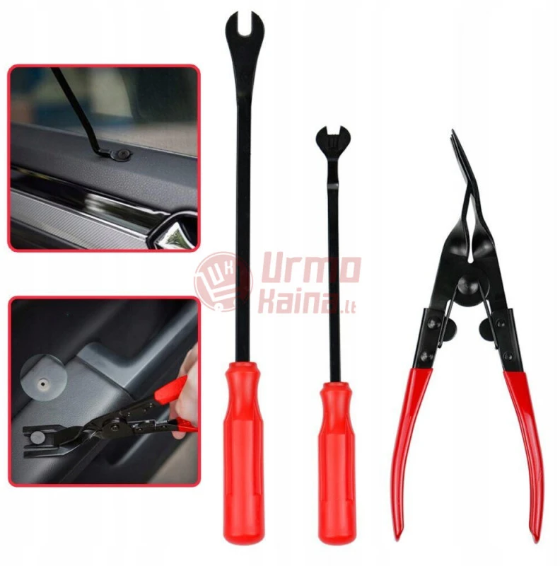 Automobilio apdailos ir magnetolos išėmimo įrankių rinkinys 19in1 URS-19