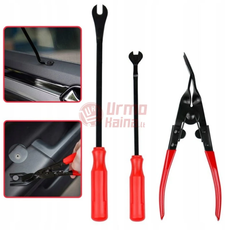 Automobilio apdailos ir magnetolos išėmimo įrankių rinkinys 43in1 URS-43