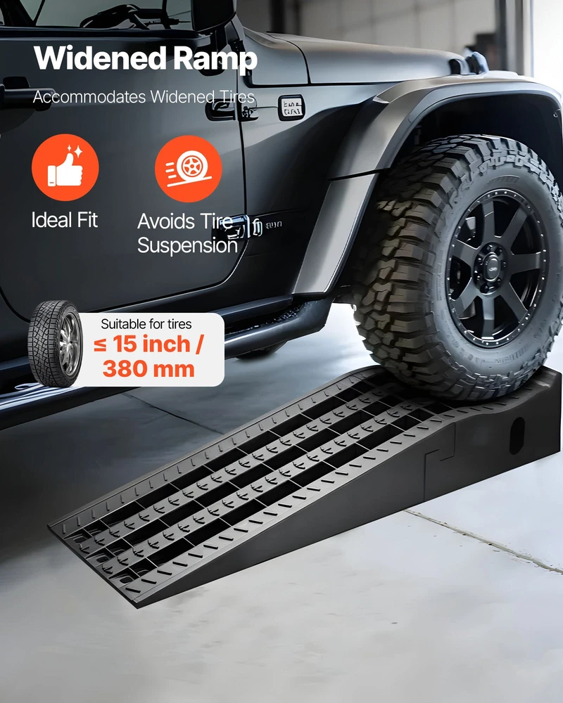 Automobilio pakėlimo rampos. 2 vnt.. pakėlimo aukštis 160 mm. keliamoji galia 1474 kg. juodos