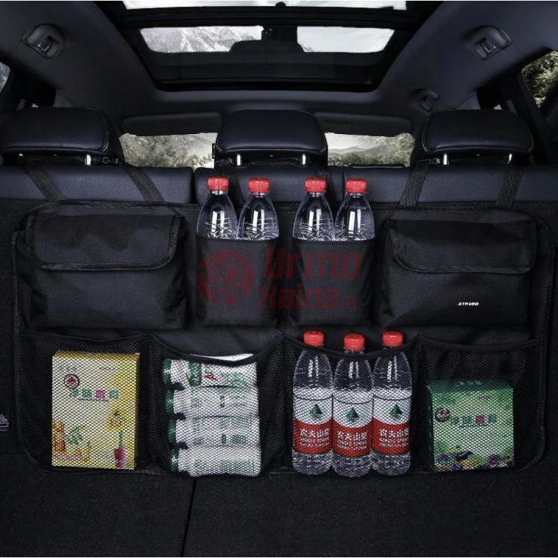 Automobilio sėdynės organizatorius su kišenėmis