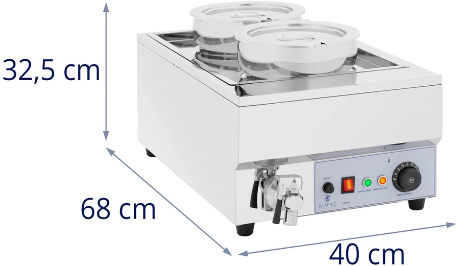 Bemaras sriuboms ir fondiu 1500 W 2 x 7 l