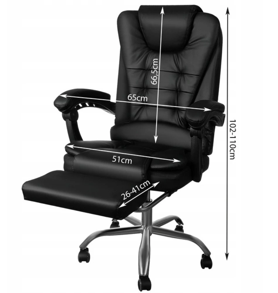 Biuro kėdė su atrama kojoms BERIMAX 5XJ-3QK 130 kg