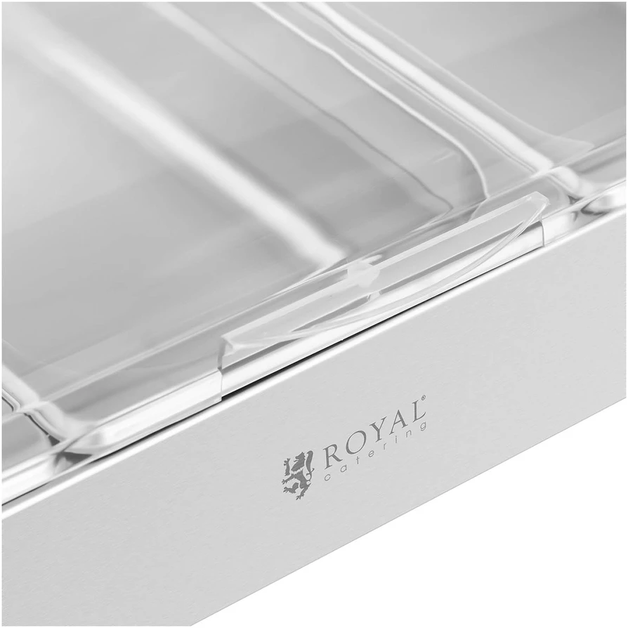 Bufeto vitrina su rolltop dangčiu 3x GN 1/3 3x26L