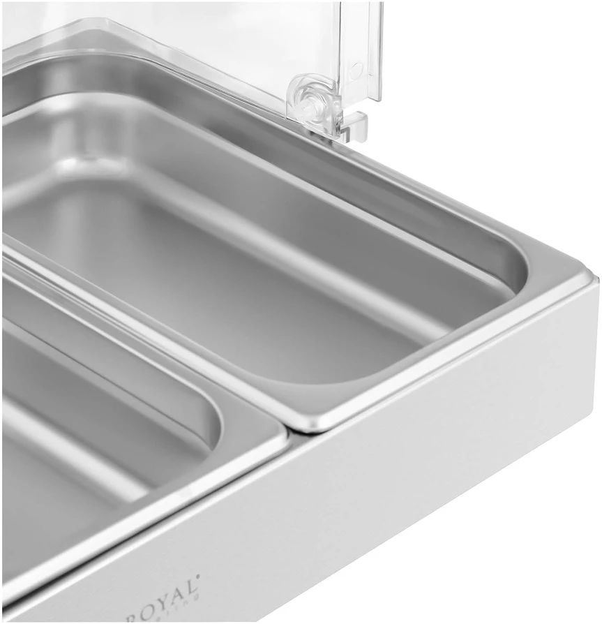 Bufeto vitrina su rolltop dangčiu 3x GN 1/3 3x26L
