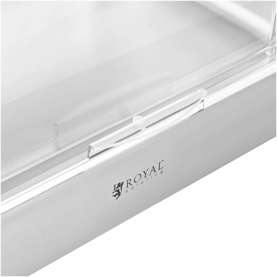 Bufeto vitrina su rolltop dangčiu GN 1/1 85 skaidri
