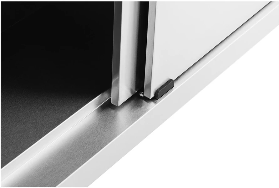 Centrinis darbo stalas su spinta ir slankiojamomis durimis 150 x 60 x 85 cm