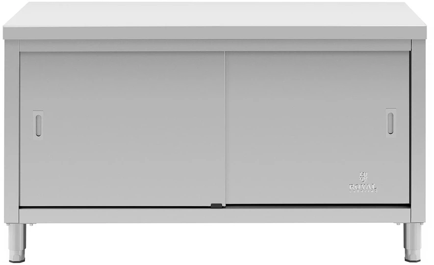Centrinis darbo stalas su spinta ir slankiojamomis durimis 150 x 60 x 85 cm