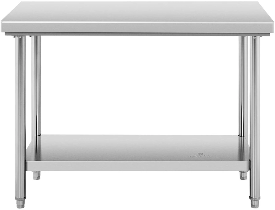 Centrinis plieno darbo stalas su lentyna 120 x 60 cm