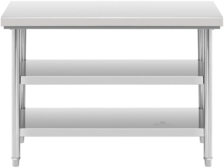 Darbo stalas su 3 lygiais plieno 120 x 60 cm iki 600 kg