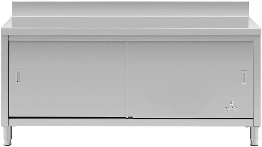 Darbo stalas su spinta ir slankiojančiomis durimis 180 x 70 x 97 cm