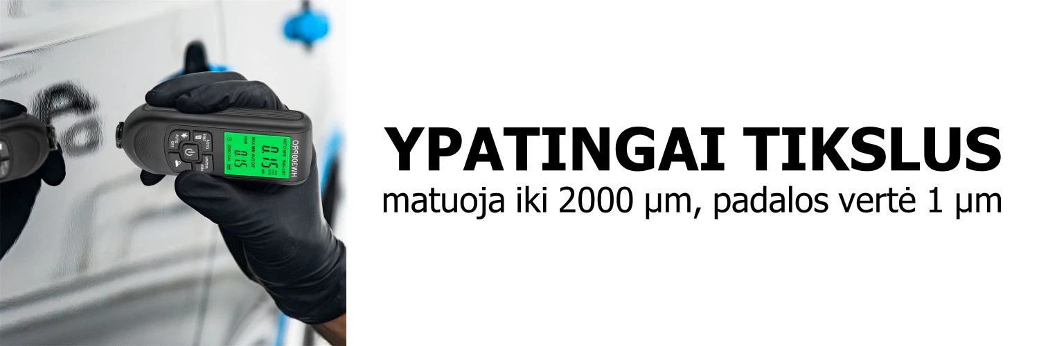 Dažų storio matuoklis BERIMAX 9LP-2JCQ 0 ~ 2000 µm, 0.1mm/1mil aprašymas - Prekės nuotrauka
