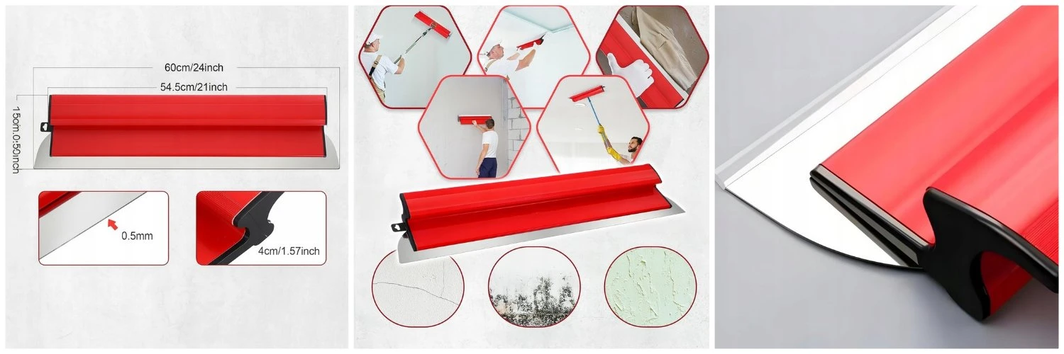 Glaistymo peilis PlasterKnife PK6 BERIMAX 60 cm aprašymas - Prekės nuotrauka