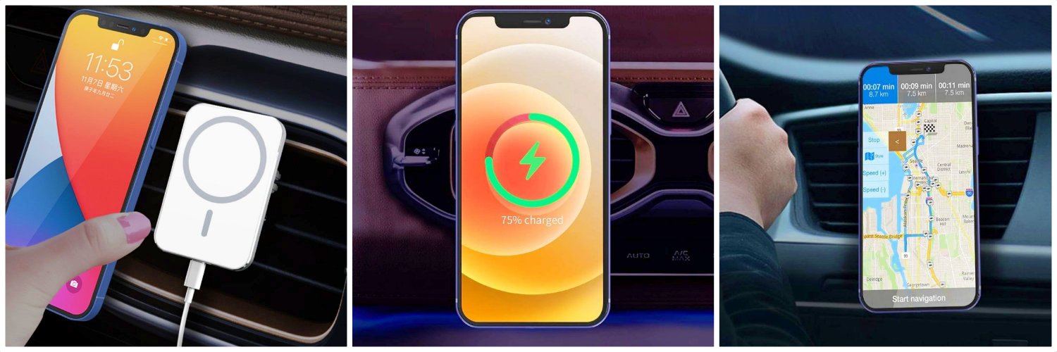 Magnetinis automobilinis telefono kroviklis BERIMAX 4WR-3KP 15 W aprašymas - Prekės nuotrauka