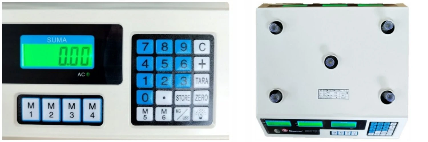 Virtuvinės svarstyklės Prekybinės svarstyklės BERIMAX YQT-6A5 50 kg - 5 g aprašymas - Prekės nuotrauka
