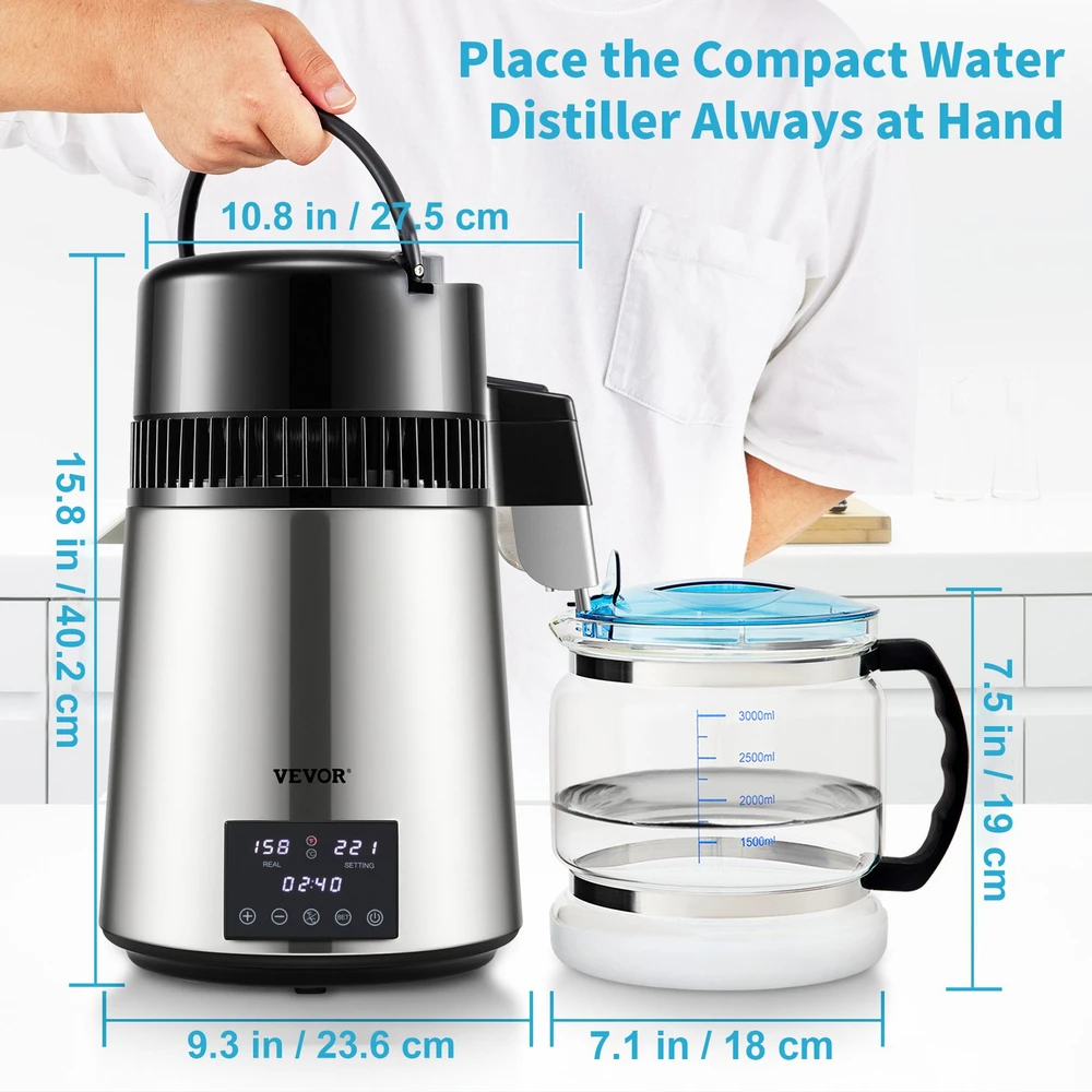 Distiliavimo aparatas 1750 W talpa 1.5 l