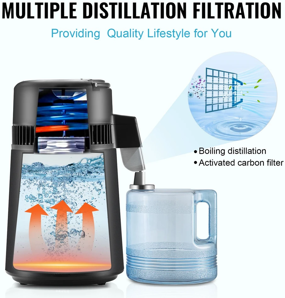 Distiliavimo aparatas 750 W talpa 4 l