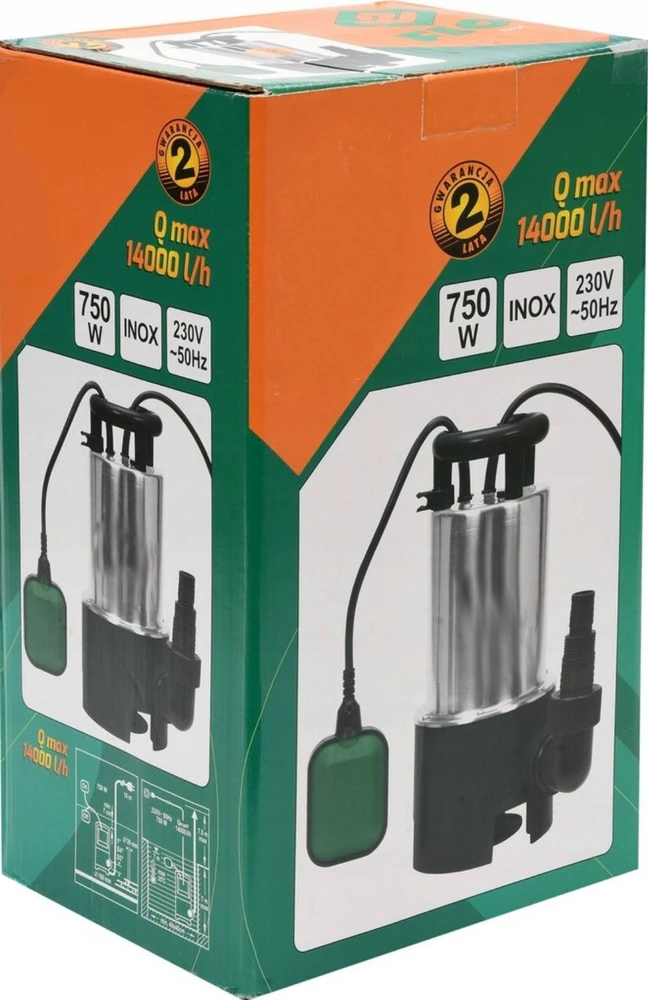 Drenažinis vandens siurblys BERIMAX 7UD-4YVS 750 W