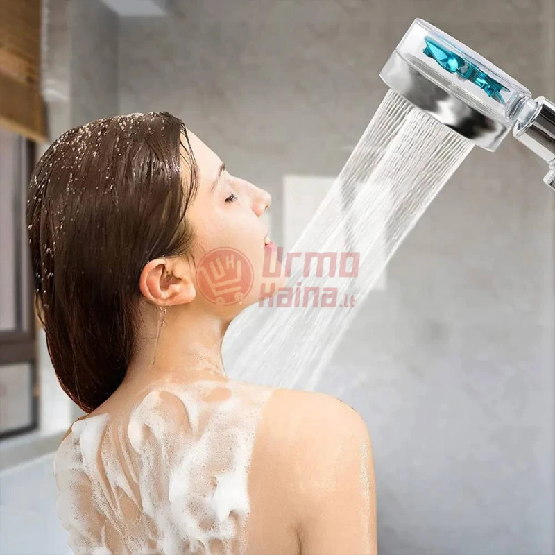 Dušo galvutė Turbo su filtru ir reguliuojama vandens srove IG4