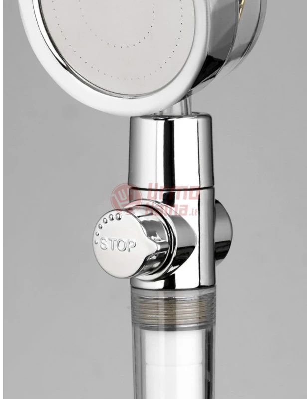 Dušo galvutė Turbo su filtru ir reguliuojama vandens srove IG4