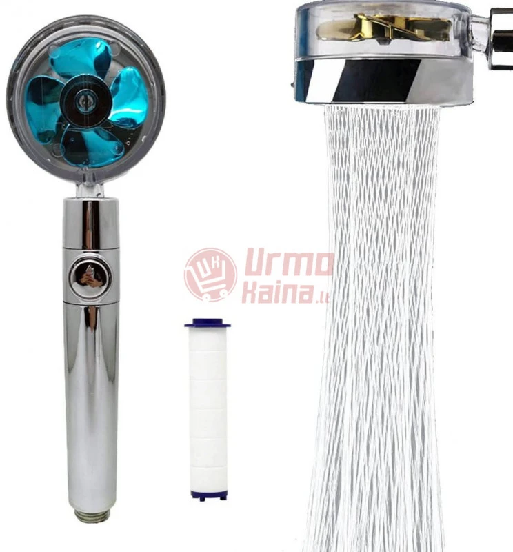 Dušo galvutė Turbo su filtru ir reguliuojama vandens srove IG4