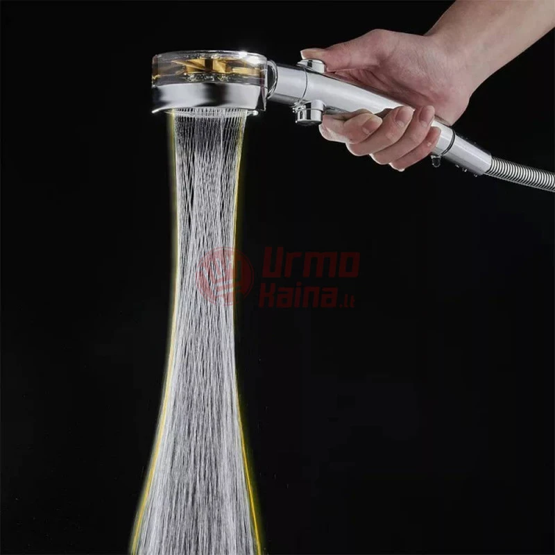Dušo galvutė Turbo su filtru ir reguliuojama vandens srove IG4