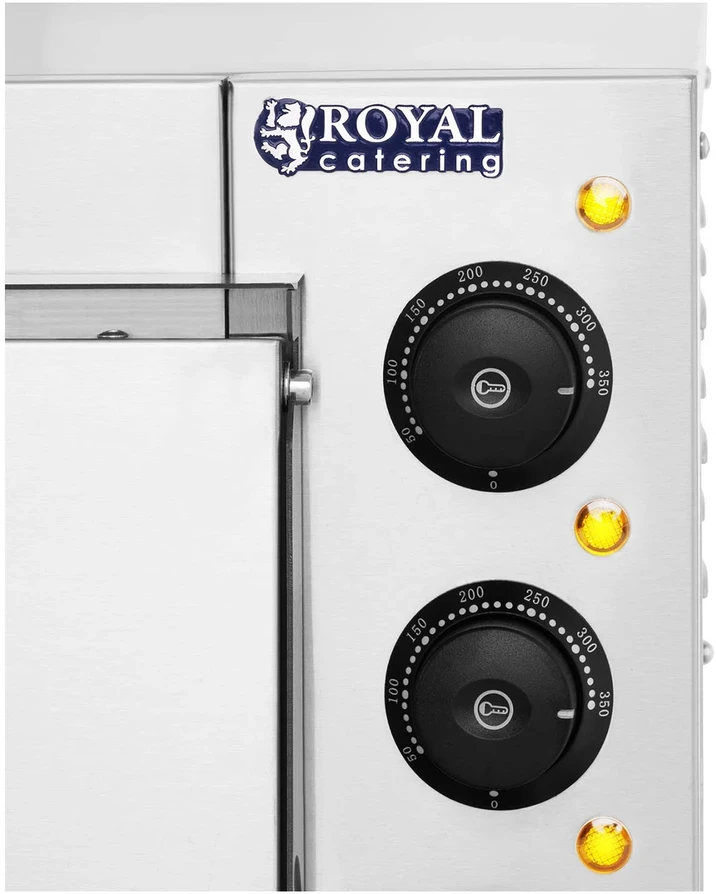 Dviguba picos krosnis 2 x 40 cm, 3000W 230V, nerūdijantis plienas