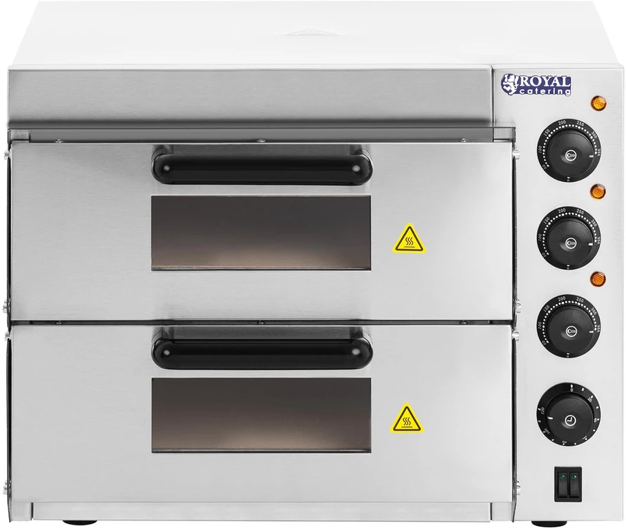 Dviguba picos krosnis 2 x 40 cm 3000W 230V nerūdijantis plienas
