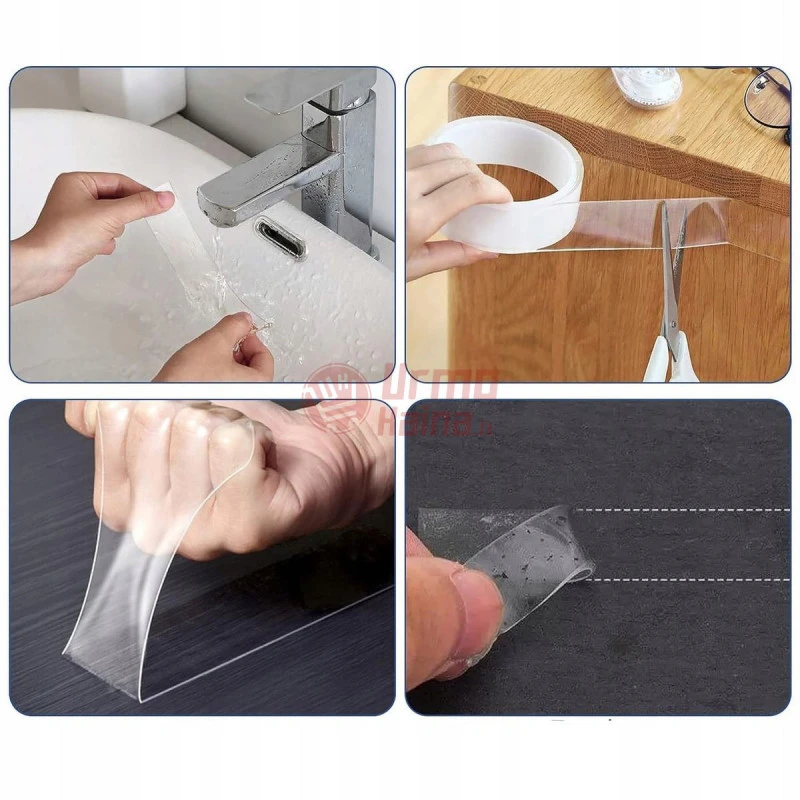 Dvipusė lipni NANO juosta 3 m x 3 cm