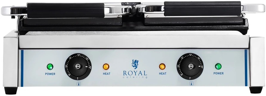 Dvipusis kontaktinis grilis 3600W. 230V. Royal Catering