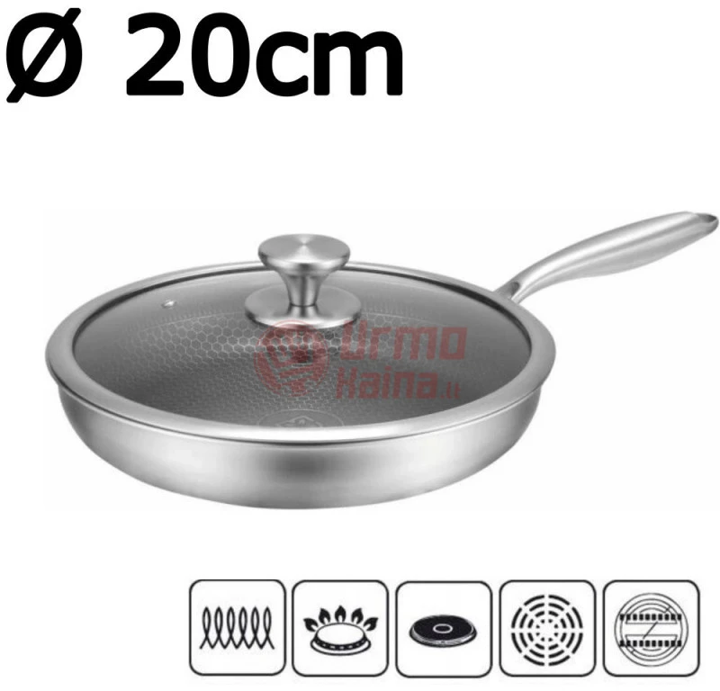 EDENBERG keptuvė su dangčiu 20 cm EB-7642