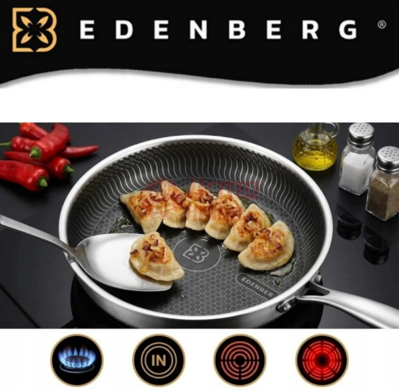 EDENBERG keptuvė su dangčiu 24 cm EB-7644