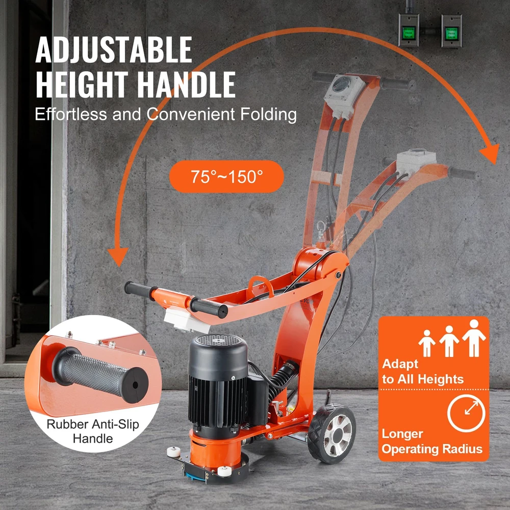 Elektrinė betono grindų šlifavimo mašina 180mm