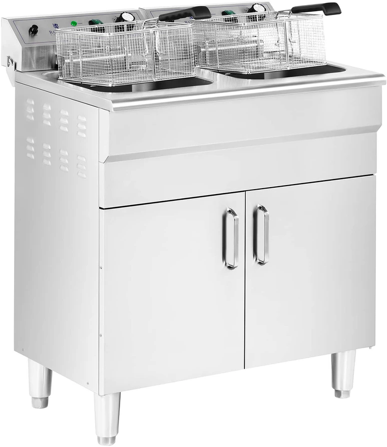 TV staliukas Elektrinė dviguba laisvai pastatoma gruzdintuvė su spintele 26 L