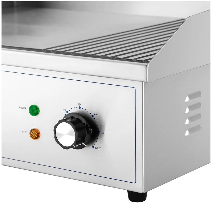 Elektrinė grill plokštė 548x350mm lygi/briaunota 3000w