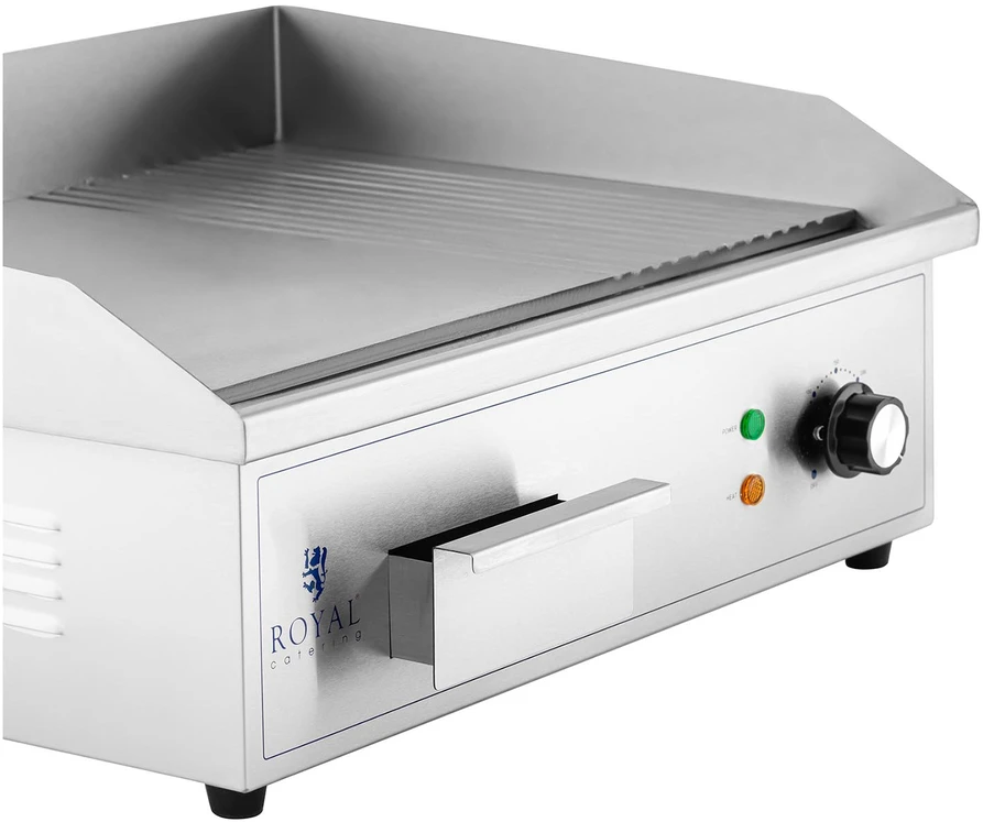 Elektrinė grill plokštė 548x350mm lygi/briaunota 3000w