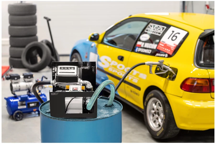 Elektrinė kuro pompa su skaitikliu IP55 230 V 600 W 60 l/min