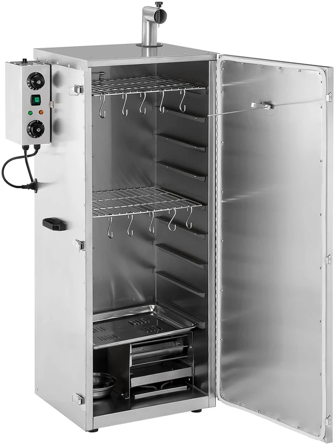 Elektrinė rūkykla su 8 grotelėmis 147 l 1000 W nerūdijantis plienas