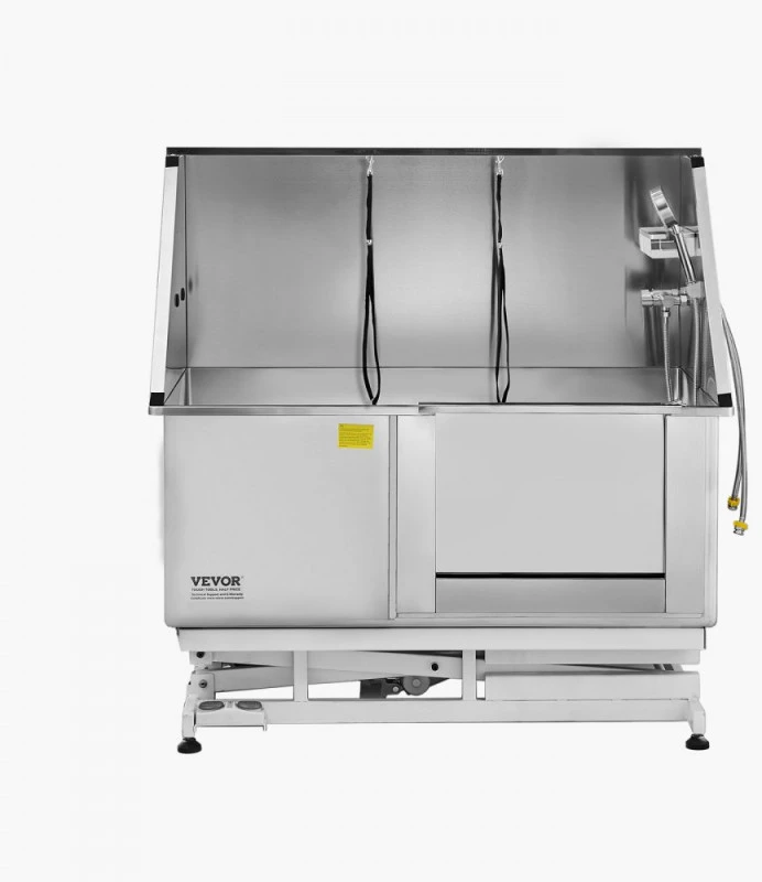 Elektrinė šunų maudymo vonia 127 cm nerūdijančio plieno (dešinės durys)