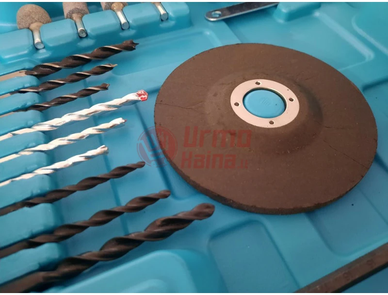 Elektrinio kampinio šlifuoklio ir perforatoriaus rinkinys 900W CHAMPION CP-117