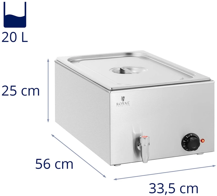 Elektrinis bemaras su kranu GN 1/1. 600 W