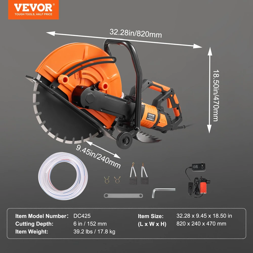 Elektrinis betono pjovimo pjūklas 406 mm 2800W