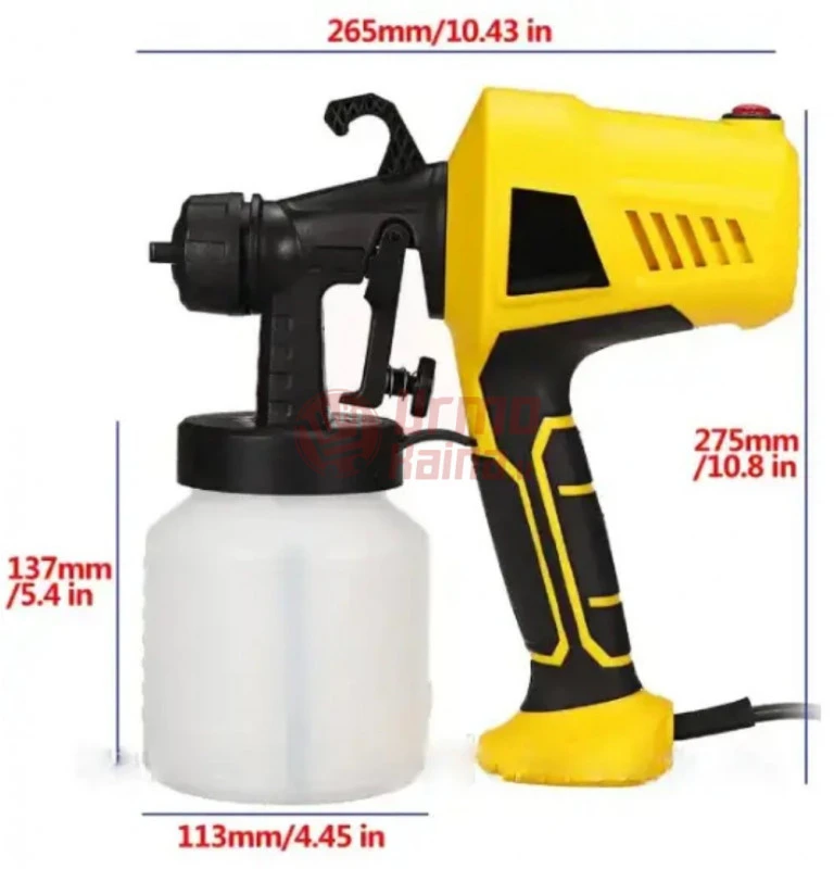 Elektrinis dažų purkštuvas DOMOTEC DM8 400 W 800 ml