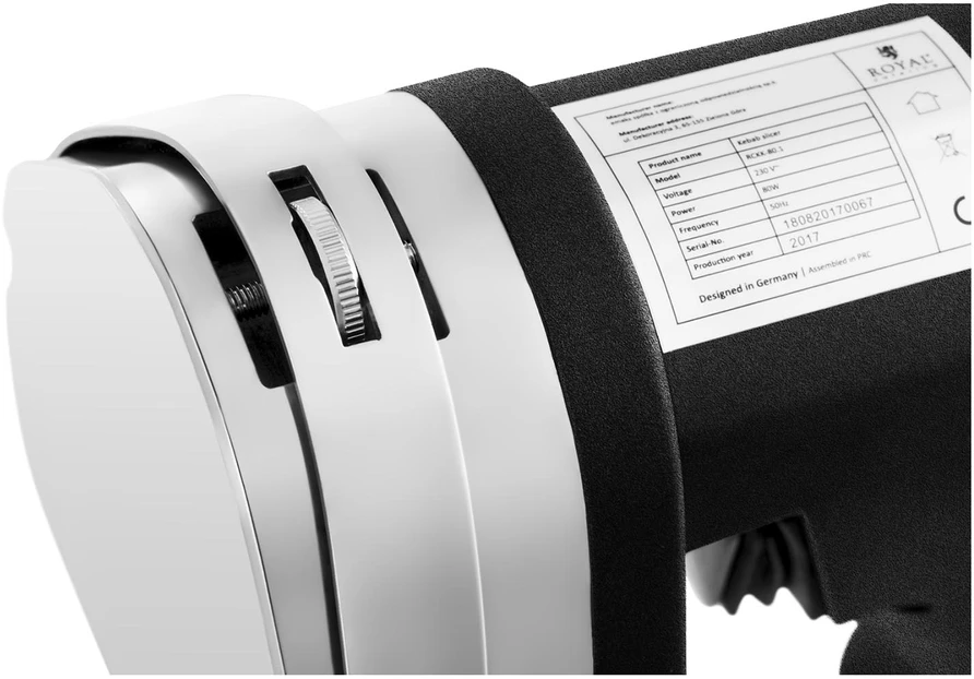 Elektrinis kebabo peilis Royal Catering 80W 3200 aps./min juodas