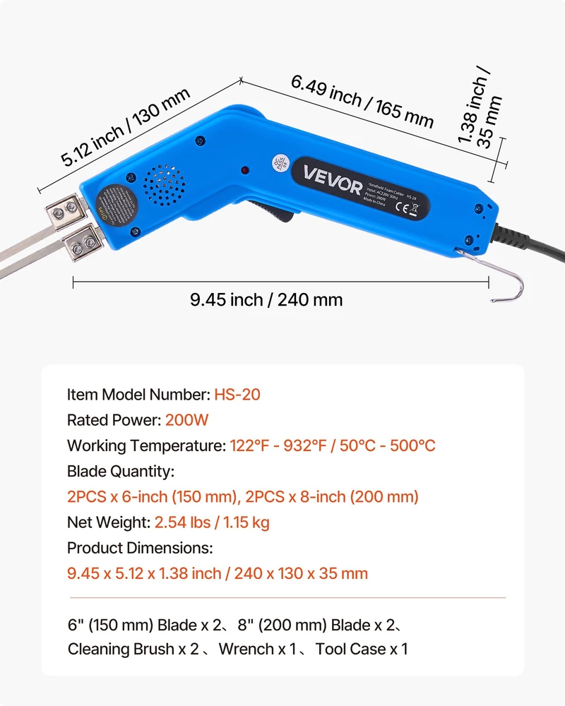 Elektrinis polistirolo karšto laido pjoviklis 200W temperatūra 50-500°C