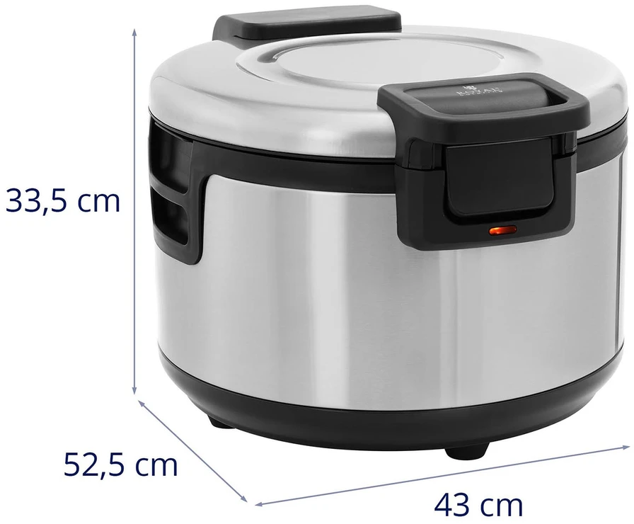 Elektrinis ryžių šildytuvas su nelimpančia danga, 19 l, 110 W