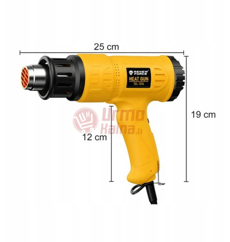 Elektrinis šilumos pistoletas 1800W RF01