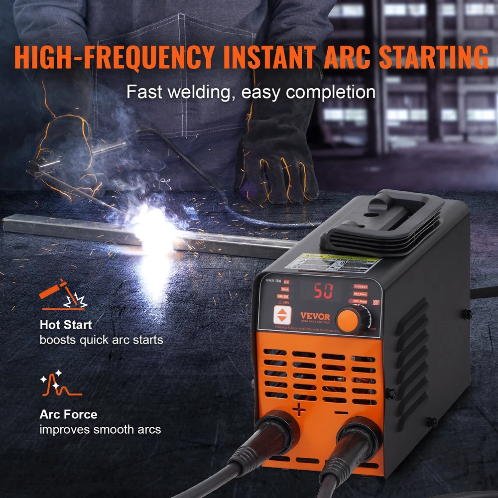 Elektrodo suvirinimo aparatas 220V TIG ARC/Lift 160A LED ekranas
