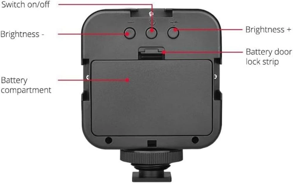 Filmavimo rinkinys - Vlogging Kit BERIMAX 6QJ-5LK 4in1 49 LED 10 ryškumo lygių