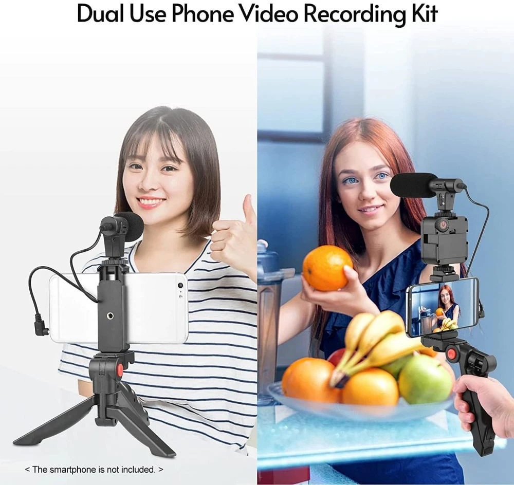 Filmavimo rinkinys - Vlogging Kit BERIMAX 9TH-4XF 4in1 49 LED 10 ryškumo lygių